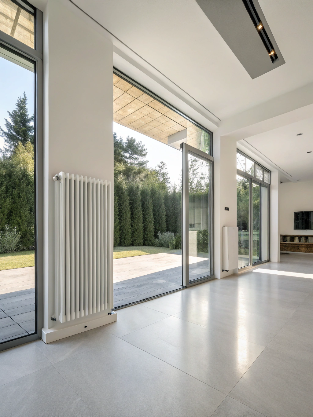 A clean and efficient modern home radiator